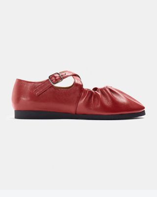 Naguisa Red Cross Strap Flats
