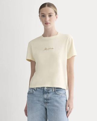 Everlane x The Laufey Foundation Box-Cut Tee | Bone