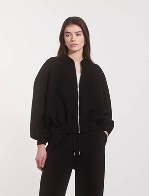 Classic Lounge Zip Jacket in Black