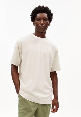 MAARKOS LINEN BLEND T-SHIRT | pure