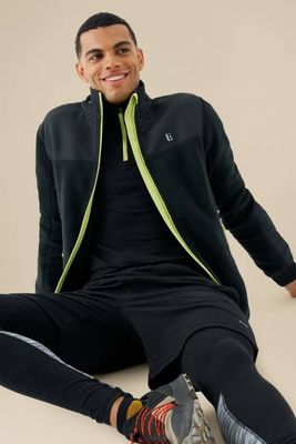 Men's 73 Zero Zip Through Panelled Fleece