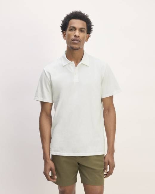 The Premium Weight Short-Sleeve Polo | White
