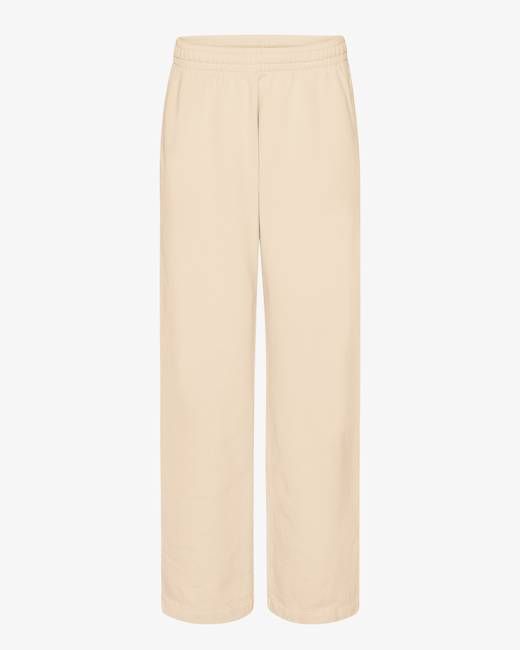 Organic Straight Leg Sweatpants - Ivory White