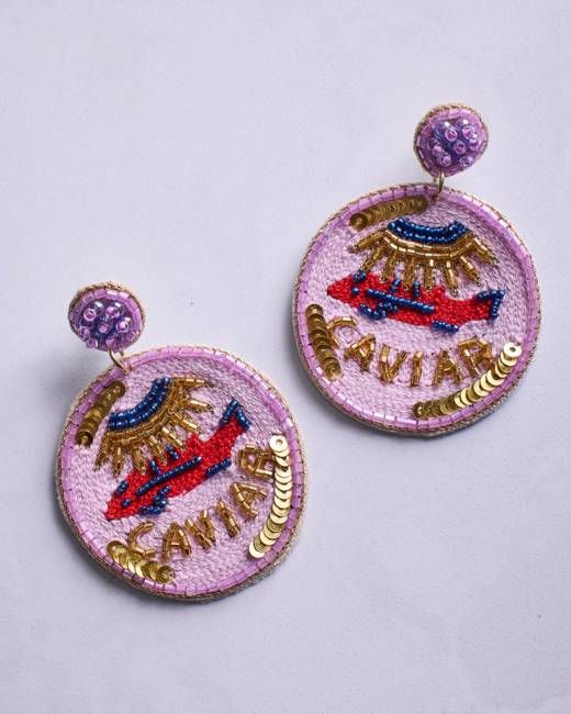 Champagne & Caviar - Earrings - Lavender
