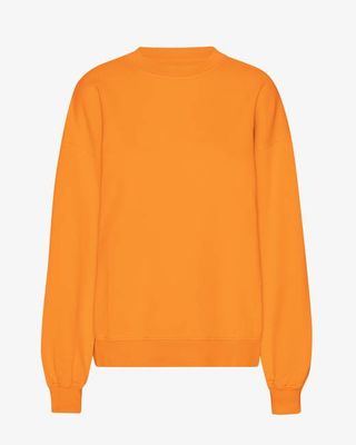 Organic Oversized Crew - Sunny Orange