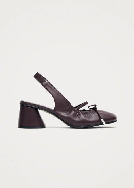 Marly Burgundy Leather Pumps