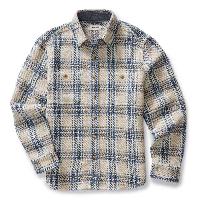 The Cutter Overshirt in Sandbar Plaid