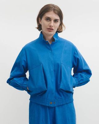 Lowie Kobaltfarbene Bomberjacke