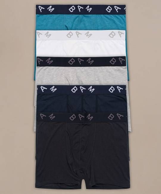 Regular Fitted Air Bamboo Boxers - 5 Pack