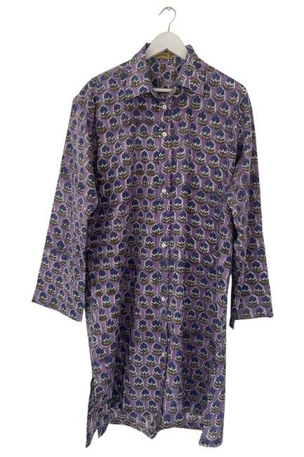 Cotton Blockprint Shirt Dress No. 115