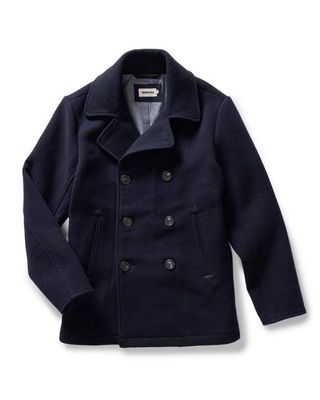 The Mariner Coat in Dark Navy Wool