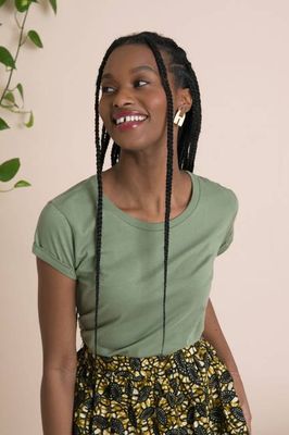 Olive Green Organic Cotton T-shirt