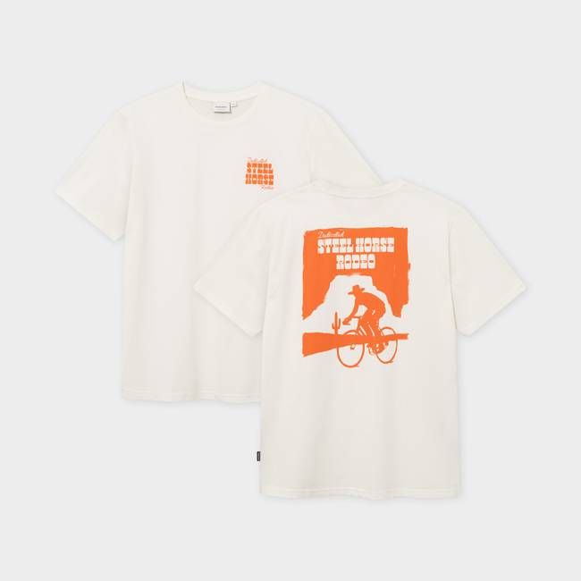 DEDICATED - T-shirt Stockholm Steel Horse Off-White