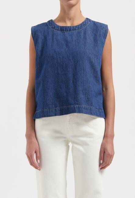 Noa Top - Stone Indigo