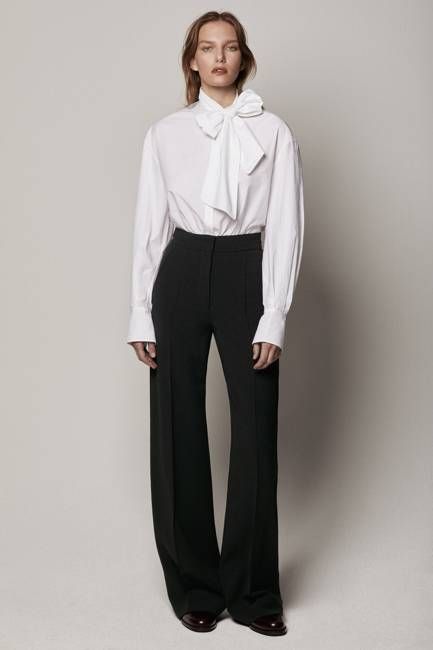 Exaggerated Bow Blouse | White