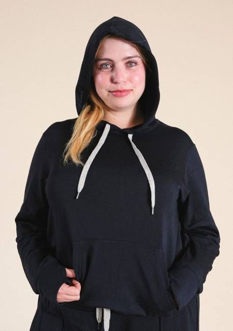 Betty Modal Hoodie - Black