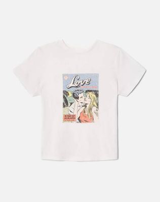 Classic "Swipe" Tee - Vintage White