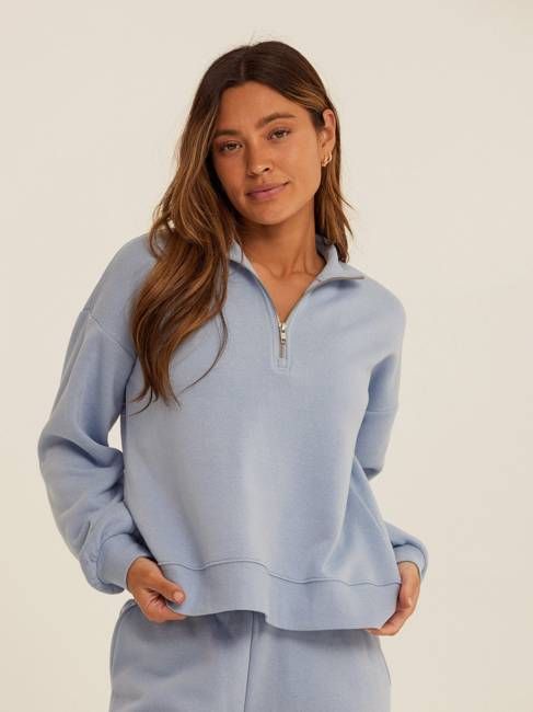 Constance Triblend Fleece Half Zip Pullover