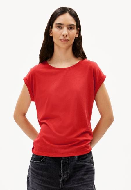 JILAANA T-SHIRT | coral blush