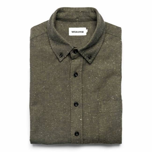 The Jack in Olive Slub Chambray