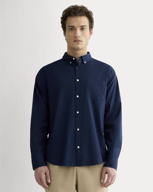 The Washed Poplin Shirt | Navy