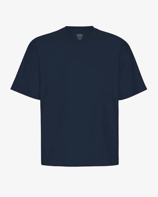 Oversized Organic T-Shirt - Navy Blue