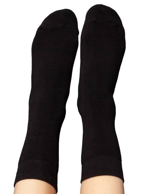 Warme Kuschel-Socken mit Bio-Baumwolle schwarz