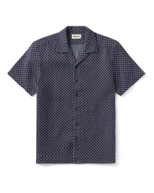 The Davis Shirt in Indigo Raindrop Sashiko