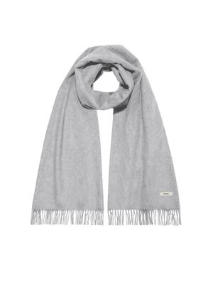 Archive Cashmere Plain Stole—grey marl