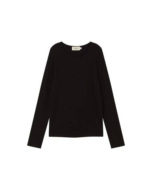 Black cashmere Brisa top