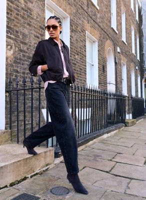 Wyatt Organic Cotton Stretch Denim Barrel Jeans