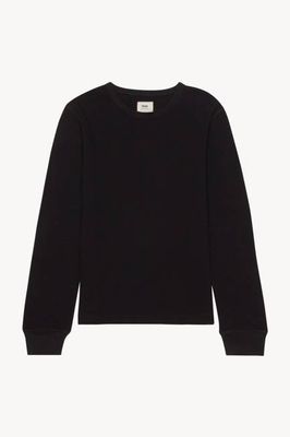 TL102 Anthony Waffle L/S - Black