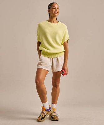 Ärmelloses, gestricktes Flowtop