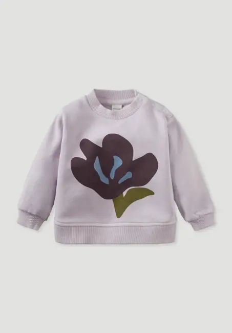 GARMENT DYE sweatshirt made from pure organic cotton