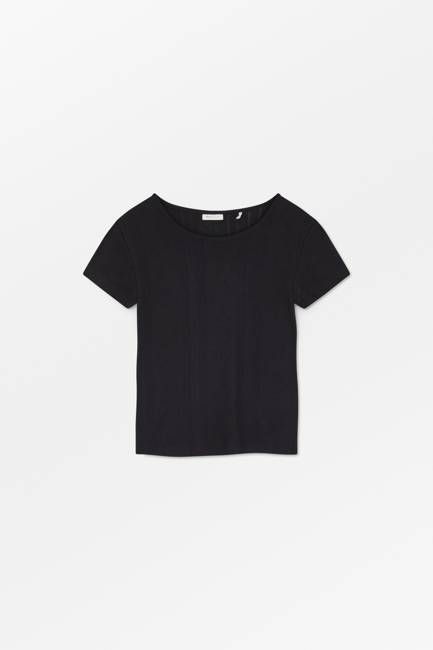 Anna cap sleeve tee - Black