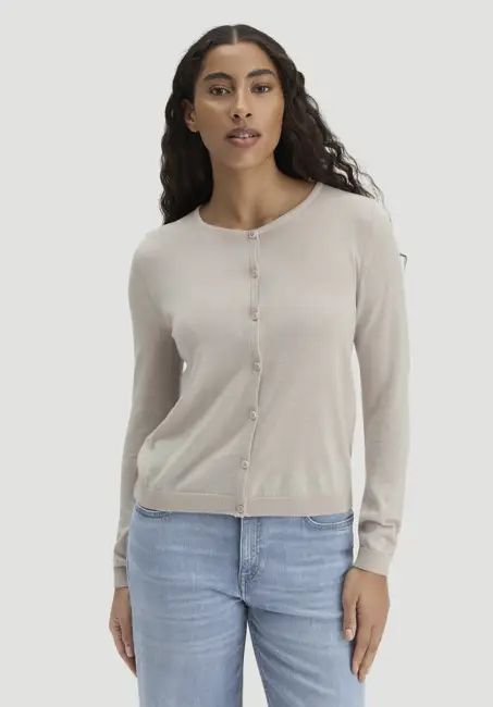 Regular cardigan made from TENCEL™ Lyocell with organic cotton