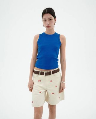 Blaues Juliette-Tanktop