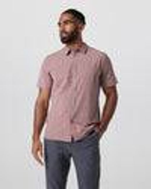 Short Sleeve Bridge Button Down | Zion Rose Water Lily | Vuori