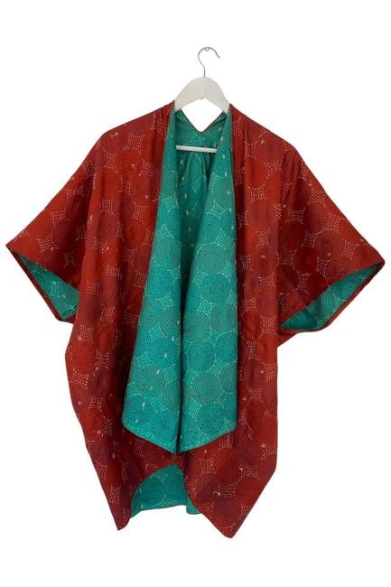 Vintage Silk Trudi Poncho No.80 Jodhpur Edit