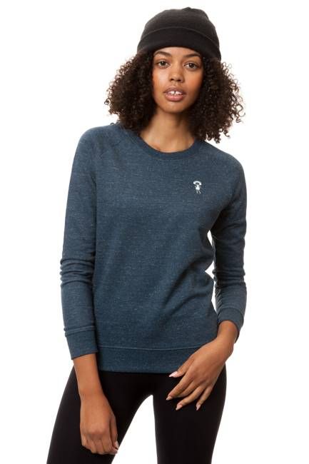 Logo sweater heather denim