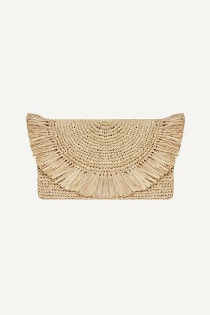 Palma Clutch - Natural Raffia