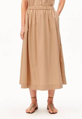 POPLIN MIDI-ROCK A-LINIE