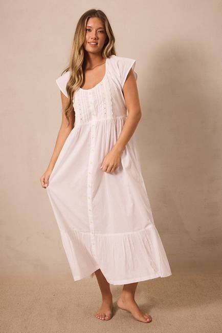 Emmy Cap Sleeve Nightgown