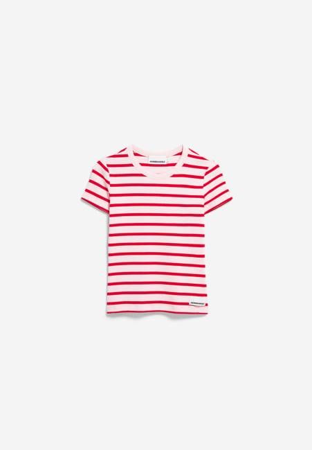 KARDAA STRIPES T-SHIRT | pink mist-mars red
