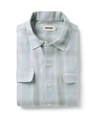 The Shore Shirt in Fog Check Tencel