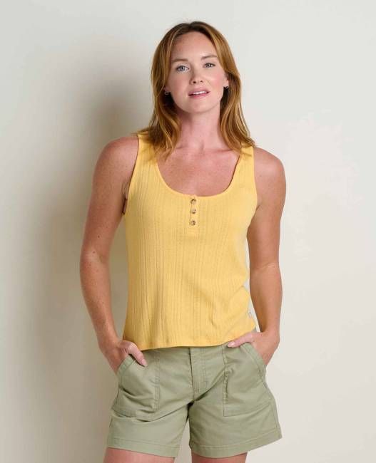Foothill Pointelle Henley Tank