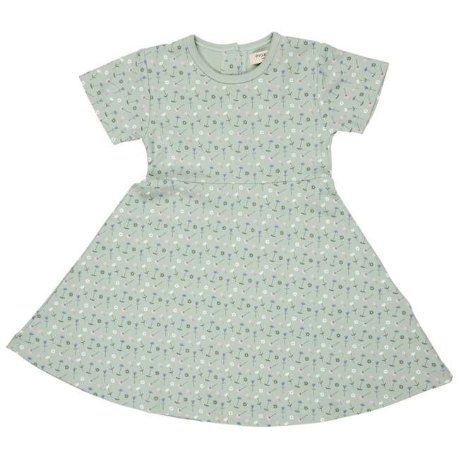 Summer Skater Dress - Flowers, Green