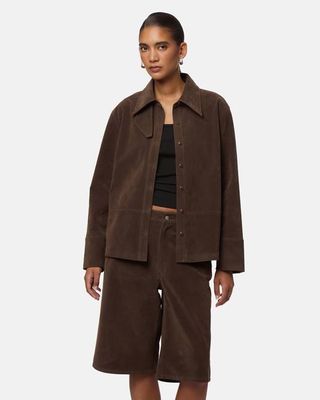 Ren Sans Overshirt aus Veloursleder