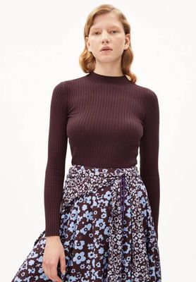 ALAANIA KNIT SWEATER | fudge