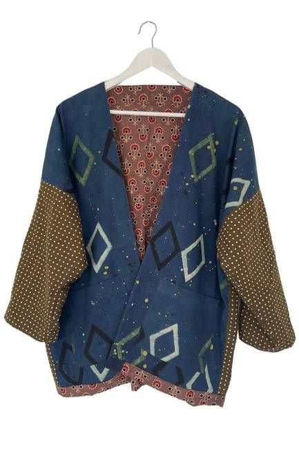 NEW! Reversible Patchwork Cotton Overlay No.14